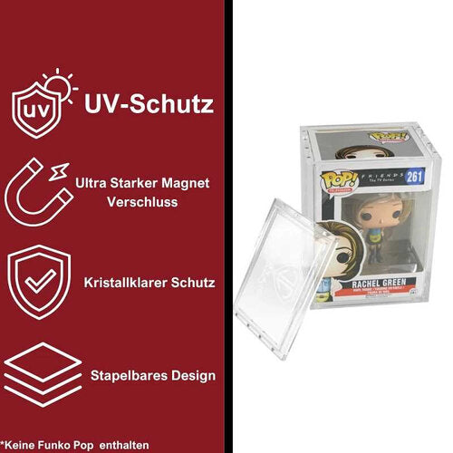 Collectors Acrylic Hardcase 2er-Set für Funko Pops (17,5×13×10,5 cm)