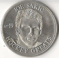 1996-97 Got-Um NHLPA Hockey Greats Coins #19 Joe Sakic - Colorado Avalanche