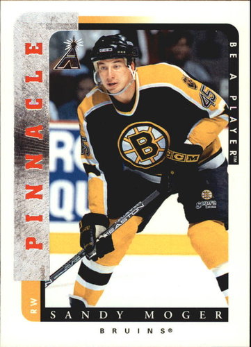 1996/1997 Be a Player #172 Sandy Moger – Boston Bruins (Base Card)