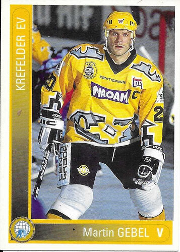 1994/1995 DEL Playercards #237 Martin Gebel Krefelder EV Base Card