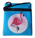 Umhängebeutel mit Reisverschluss Motiv Flamingo