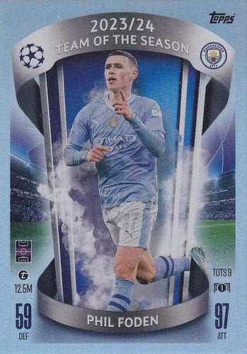 Playerkarte 2024/25 Topps Match Attax #TOTS9 Phil Foden – Team of the Season