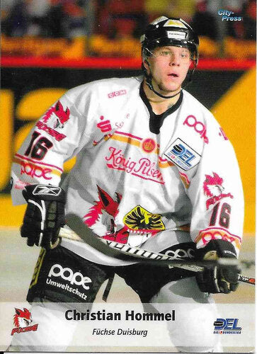 2006/2007 City-Press #225 Christian Hommel – Füchse Duisburg (Serie 2 Base Card)