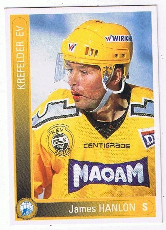 1994/1995 DEL Playercards #244 James Hanlon Krefelder EV Base Card