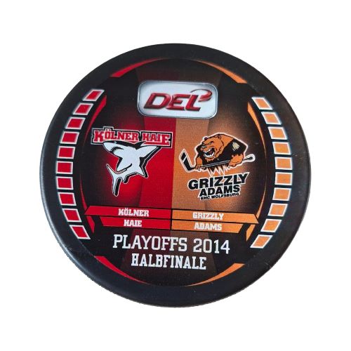 DEL Playoffs 2014 Halbfinale Puck Kölner Haie vs. Grizzly Adams Wolfsburg