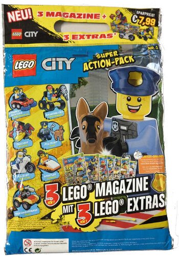 LEGO City Super Action-Pack Wundertüte 24x37 cm mit LEGO Extras