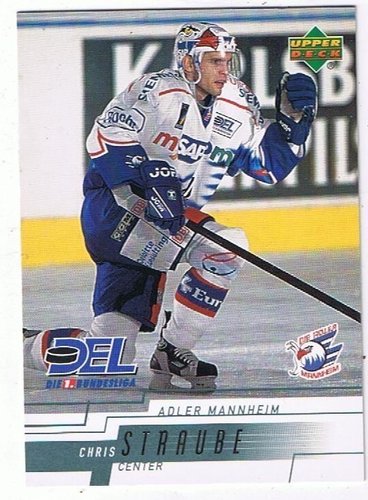 DEL Playerkarte 2000/2001 #12 Chris Straube Adler Mannheim