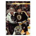 Vorderseite der 1996-97 Donruss NHL Trading Card Nummer 41 von Center Adam Oates im Trikot der Boston Bruins bei einer Spielszene.