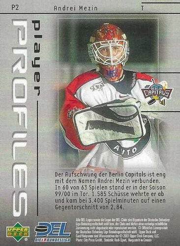 Upper Deck DEL 2000/01 Player Profiles #P2 Andrej Mezin