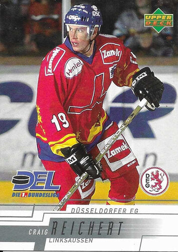 Playerkarte 2000/2001 #48 Craig Reichert – Düsseldorfer EG (Upper Deck)