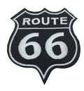 Aufnäher Route 66 mit Bügelbeschichtung