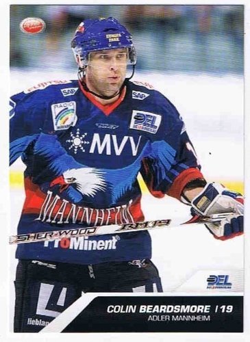 Playerkarte 2009/2010  #340 Colin Beardsmore Adler Mannheim