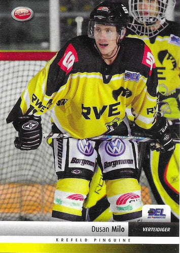 Playerkarte 2007/2008 #215 – Dušan Milo – Krefeld Pinguine – DEL Verteidiger