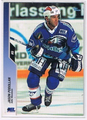 Jason Podollan Playerkarte – City Press DEL 2003/2004 Adler Mannheim