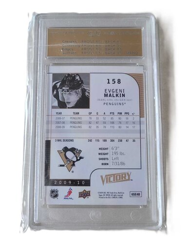 Upper Deck Victory Black 2009/2010 Evgeni Malkin Near Mint 7,5