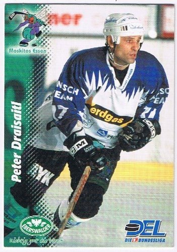Eishockey Playerkarte Peter Draisaitl Moskitos Essen Powerplay DEL 1999/2000 #349 Base Card