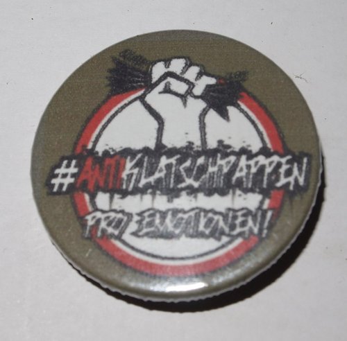 Ansteck Button 38mm #Antiklatschpappen