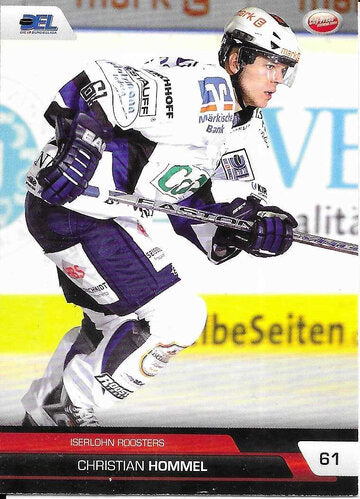 DEL Playerkarte Christian Hommel – Iserlohn Roosters 2008/2009