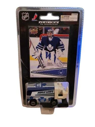 Upper Deck Zamboni Toronto Maple Leafs  2009 und Sammelkarte Vesa Toskala