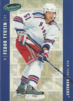 2005-06 Parkhurst #326 Fedor Tyutin New York Rangers (Base Card)