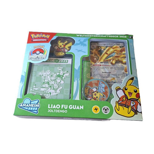 Pokémon Sammelkartenspiel: Weltmeisterschaftsdeck 2025 – Liao Fu Guan (Joltdengo)