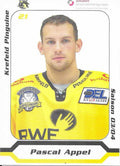 Autogrammkarte Krefeld Pinguine 2003/04 Pascal Appel 7x9,5 cm