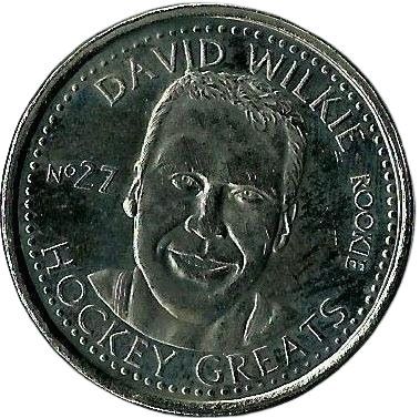 1996-97 Got-Um NHLPA Hockey Greats Coins  David Wilkie  Montreal Canadiens