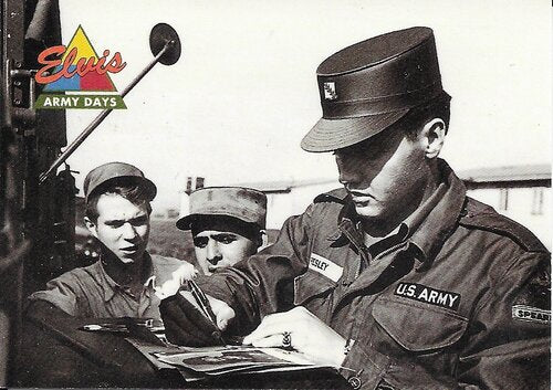 1992 The River Group The Elvis Collection  #54 - Elvis in uniform was a real easy target. His fellow