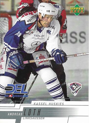 Upper Deck 2000/2001 DEL Playerkarte Andreas Loth Kassel Huskies #120