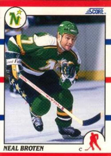 Neal Broten NHL Playerkarte Minnesota North Stars 1990/91 Score #144