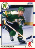 Neal Broten NHL Playerkarte Minnesota North Stars 1990/91 Score #144
