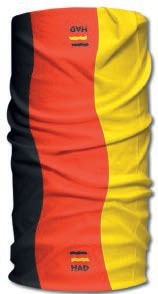 HAD Multifunktionstuch Made in Germany Schwarz/Rot/Gelb – Sport & Alltag