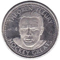 1996-97 Got-Um NHLPA Hockey Greats Coins Theoren Fleury - Calgary Flames