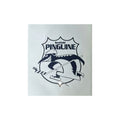 Krefeld Pinguine Aufkleber transparent konturgestanzt mit nostalgischem Retro Logo Schwarz Weiß
