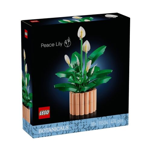 LEGO 11504 Botanicals Friedenslilie ungeöffnete Originalverpackung Box der künstlichen Zimmerpflanze aus 474 Teilen für Erwachsene.