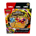 Vorderseite der Verpackung des Pokemon Deluxe Kampfdecks Koraidon ex mit zwei sichtbaren holografischen Karte