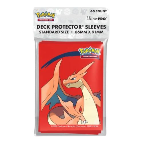 Pokémon Deck Protector Sleeves Kartenhüllen mit Mega-Glurak Y Motiv von Ultra PRO 65 Stück