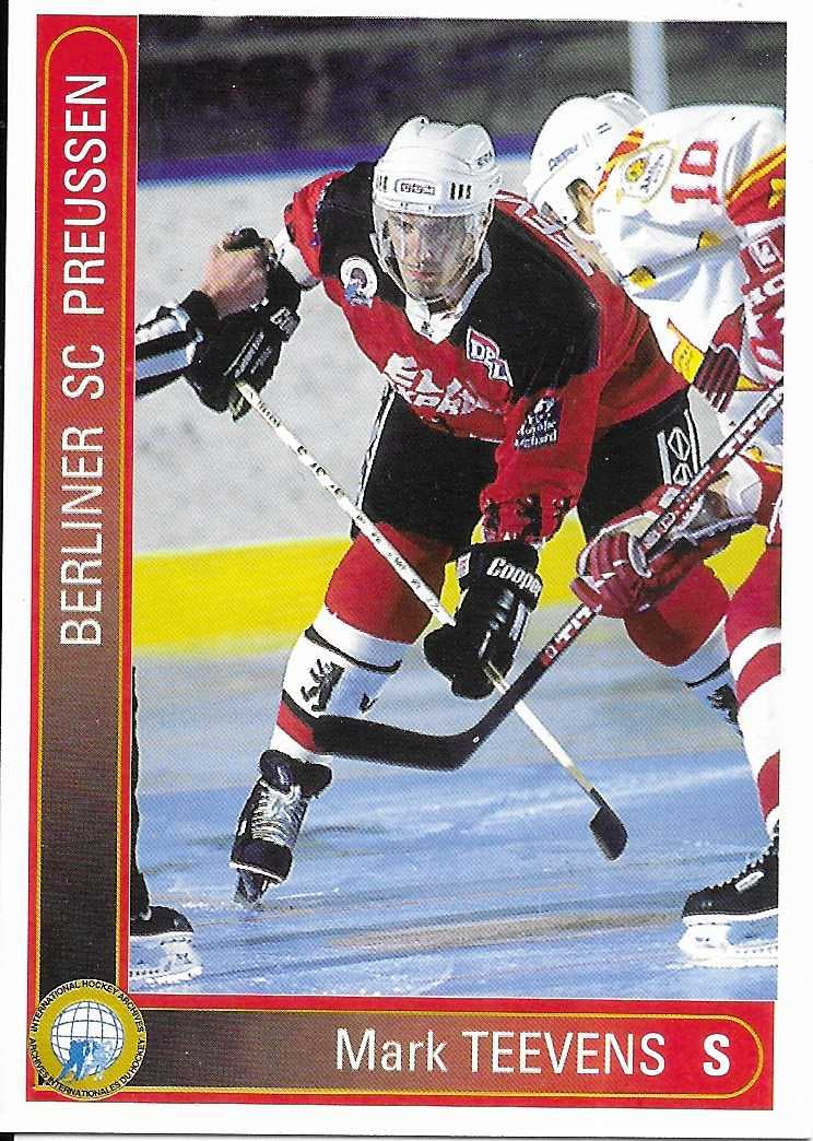 1994-1995 Playerkarte Berliner SC Preussen #69 Mark Teevens