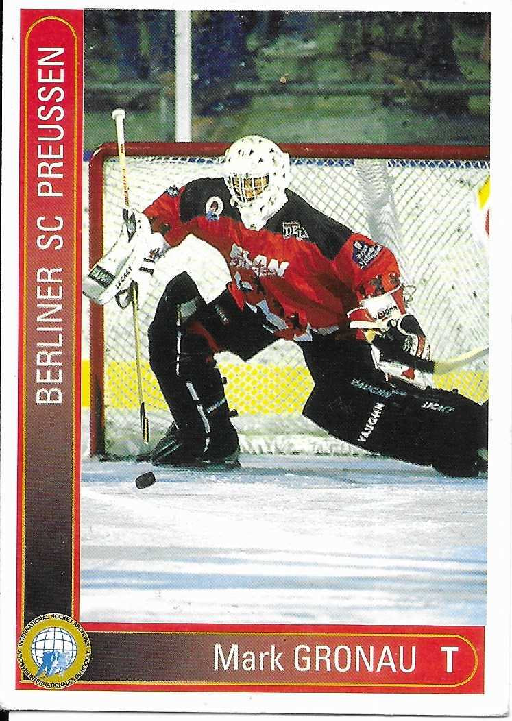 1994-1995 Playerkarte Berliner SC Preussen #72 Mark Gronau