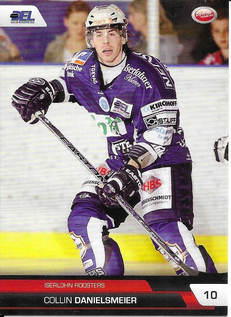 DEL Playerkarte Collin Danielsmeier – Iserlohn Roosters 2008/2009