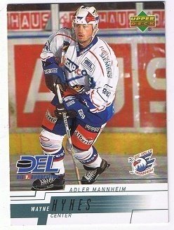 DEL 2000/01 Playerkarte Wayne Hynes Adler Mannheim