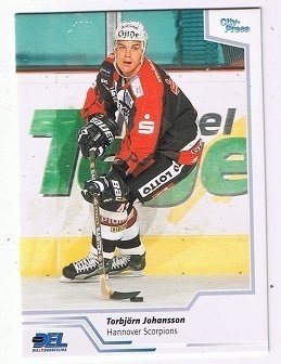 2002/2003 Playerkarte Torbjörn Johansson Scorpions