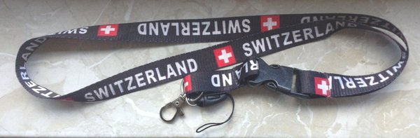 Schlüsselband mit Karabiner Switzerland