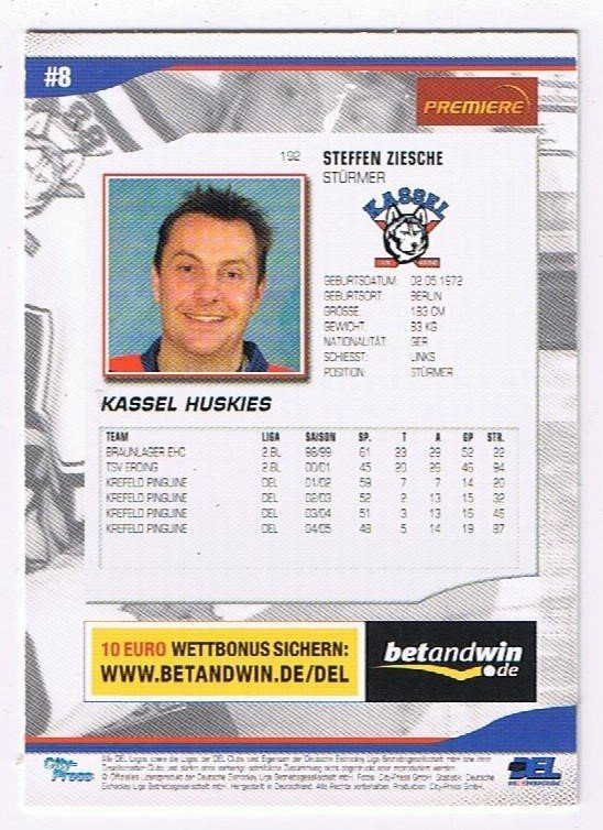 DEL 2005/06 Steffen Ziesche Kassel Huskies