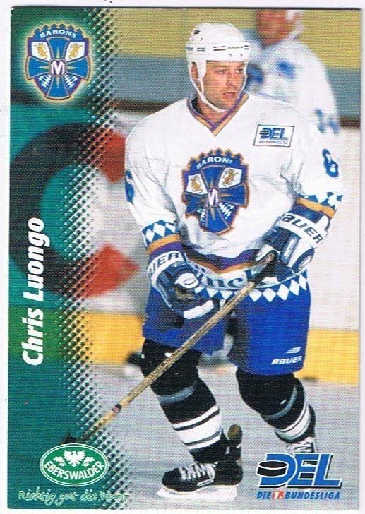 DEL 1999/2000 Playerkarte Chris Luongo München Barons