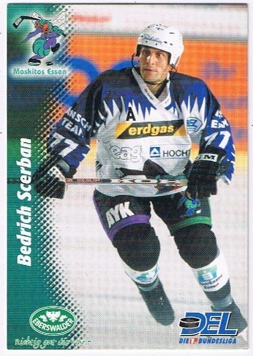 DEL Playerkarte 1999/00 Bedrich Scerban Moskitos Essen