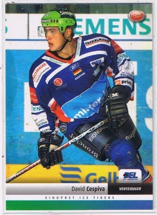 DEL Playerkarte 2007/2008 David Cespiva Ice Tigers