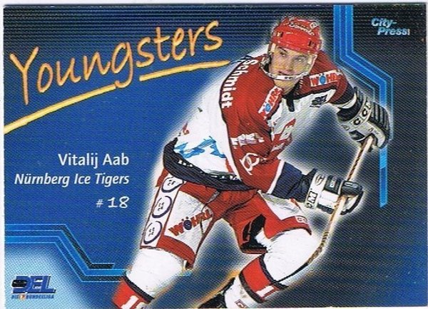 DEL Playerkarte 2002/03 Vitalij Aab Youngsters Ice Tigers