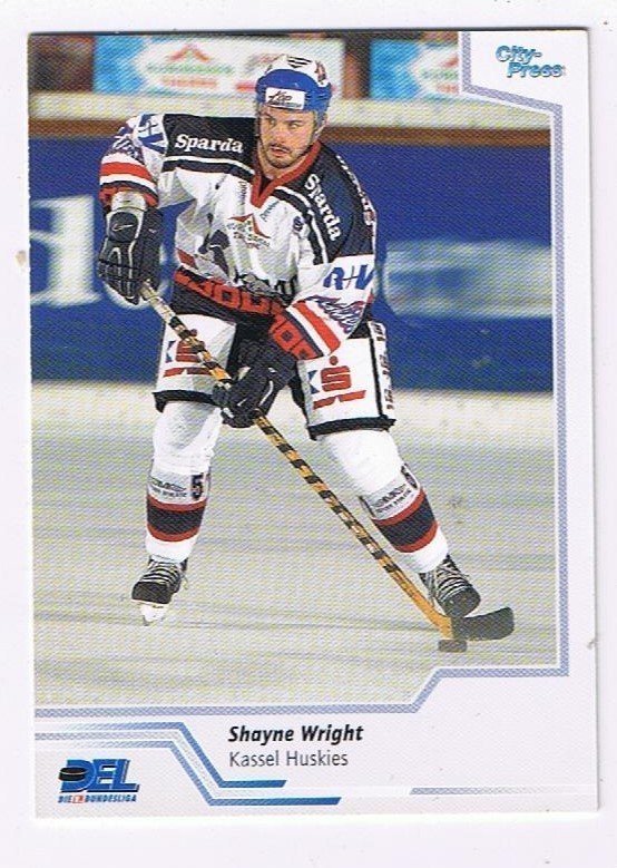 2002/2003 Playerkarte Shayne Wright Kassel Huskies