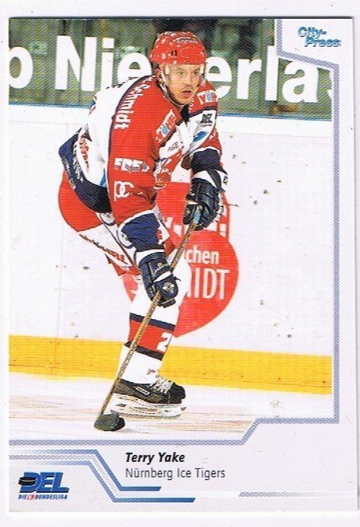 DEL Playerkarte 2002/03 Terry Yake Nürnberg Ice Tigers